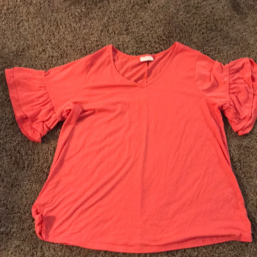 BONNIE BROOKS / PLUS SIZE SHORT SLEEVE SHIRT